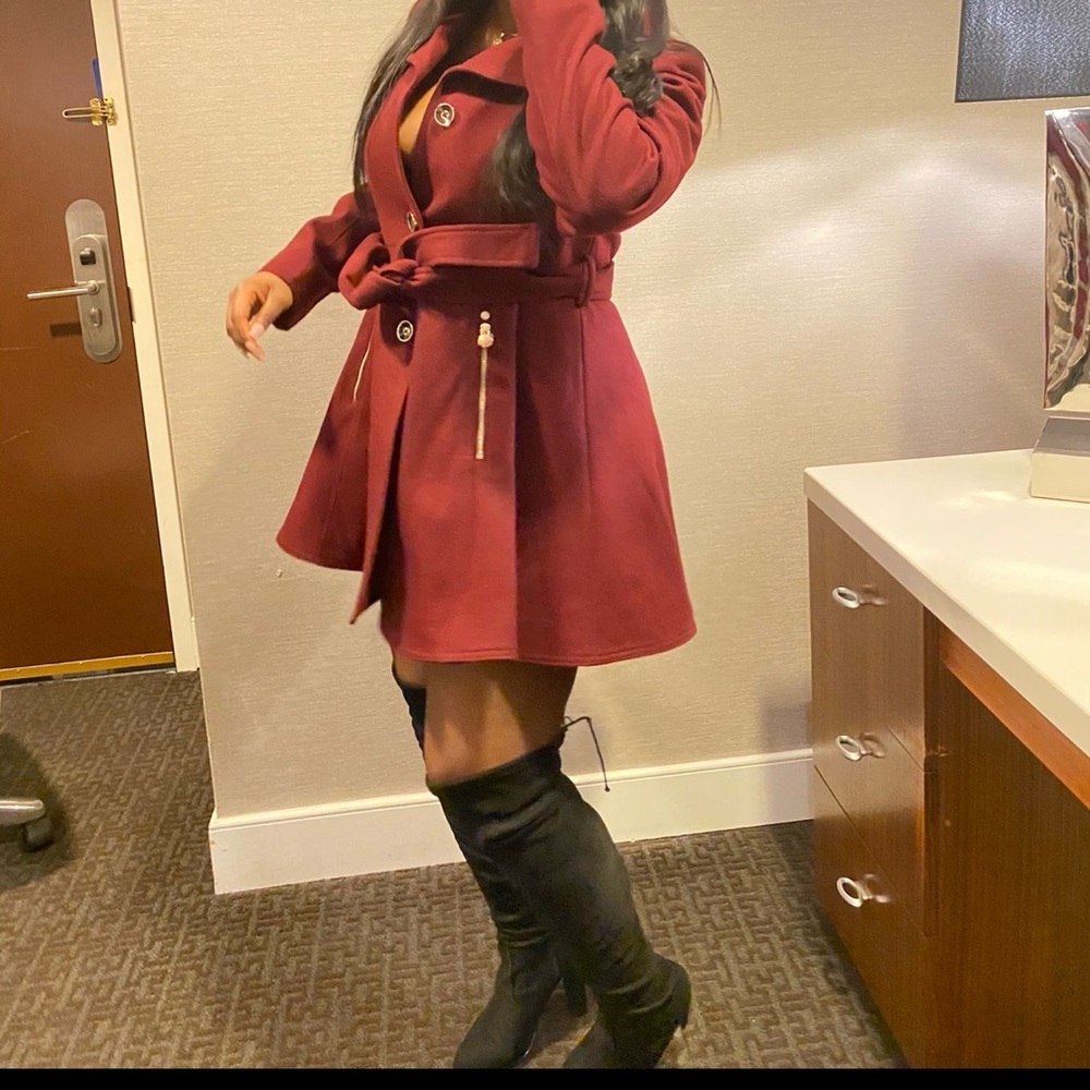 Laundry by Shelli Segal Deep Red Outerwear